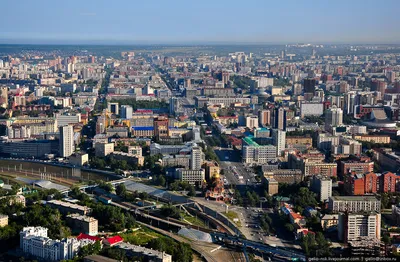Фото Новосибирска с высоты птичьего полета