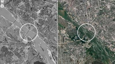Роскосмос показал снимок севшего в поле самолета в Новосибирской области -  14 сентября 2023 - НГС.ру