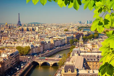 Panorama Of Paris With Eiffel Tower ,France Stock Photo, Picture and  Royalty Free Image. Image 38607302.