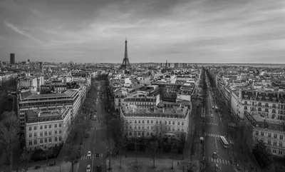Картинка Париж » Черно-белые » Картинки 24 - скачать картинки бесплатно