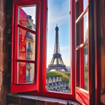 Париж из окна , эстетично, мягкое …» — создано в Шедевруме