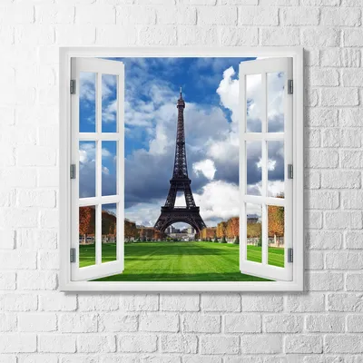 Фотообои Вид из окна на Париж», (арт. 22444) - купить в интернет-магазине  Chameleon