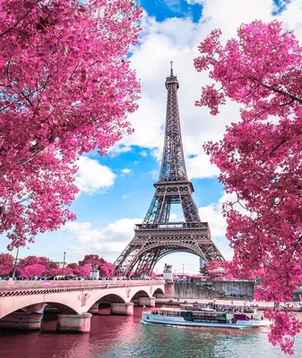 Алмазная мозаика Париж Весной LG260, на подрамнике 40x50, полная выкладка  из круглых страз - купить в г. Москва, цена 3 150 руб. в интернет-магазине  «Цветной мир ярких идей»