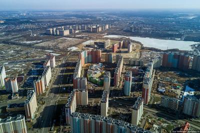 Подборка фотографий спальных районов Москвы с высоты | Пикабу