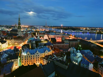 Вид на Старый город Риги с высоты птичьего полета - Nordic Experience