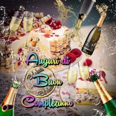 Compleanno Buon означает с днем рождения в литерности вычерченной  современной итальянской руки Иллюстрация вектора - иллюстрации  насчитывающей мило, декоративно: 197225064