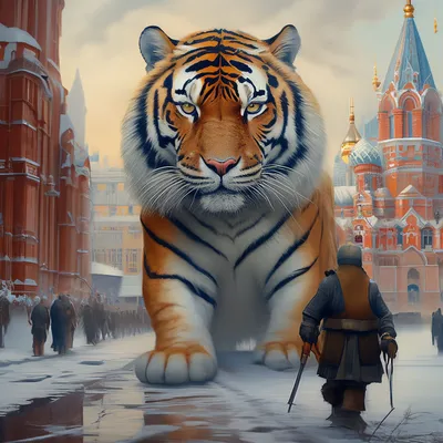Тигр в москве» — создано в Шедевруме