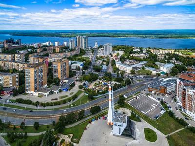 Самара с высоты, лето 2018. Часть 1(Пасмурная).