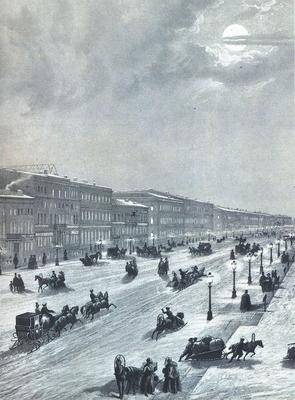 Санкт-Петербург в 1861 году. Круговая панорама с Адмиралтейства