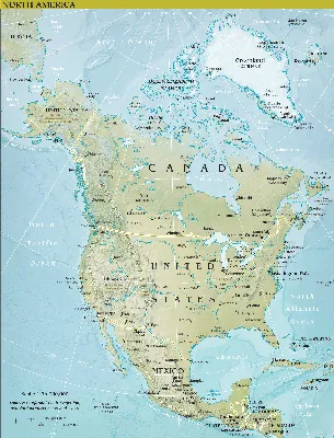 File:35 Северная Америка. Физико-политическая карта.jpg - Wikimedia Commons