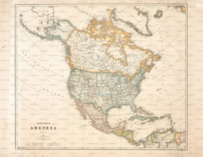 Рельефная карта Северной Америки [15360x12288] | Пикабу