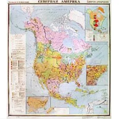 Северная Америка на старых картах