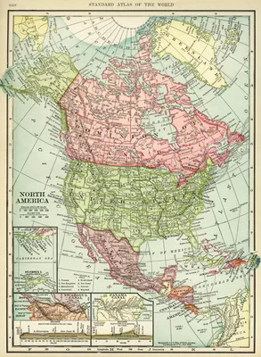 Северная Америка — карта, страны, материк, английские колонии, океаны,  население, реки, индейцы, история - 24СМИ
