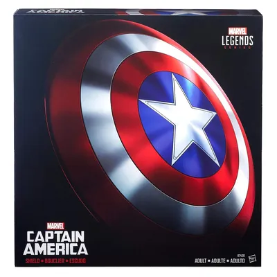 Купить щит MARVEL Капитана Америки в полный размер: aptain America Shield  MARVEL 1:1, цены на Мегамаркет | Артикул: 600004286944