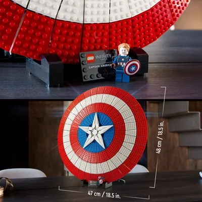 3D светильник Щит Капитана Америки по цене 1750 ₽ в интернет-магазине  подарков MagicMag