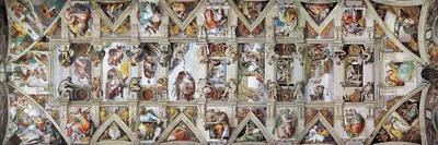 Микеланджело, потолок Сикстинской капеллы - YouTube