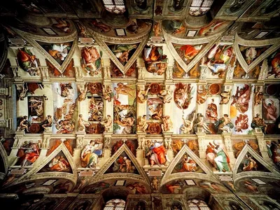 Микеланджело Буонарроти - Стена Сикстинской капеллы, 1512: Описание  произведения | Артхив