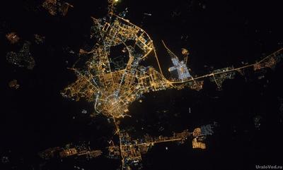Фото Екатеринбург: Екатеринбург со спутника NASA
