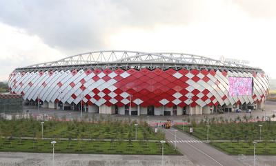 Блогеры в гостях у футбольного клуба «Спартак-Москва» на стадионе «Открытие  Арена».