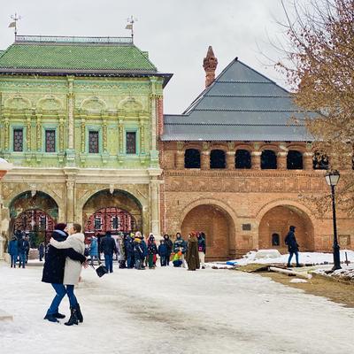 Снегопад, центр москвы, старинные …» — создано в Шедевруме