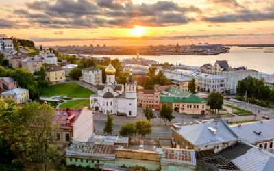 Карта Центральной части Старого Нижнего Новгорода