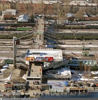 Город Томск. Воскресенская гора и старый мост | Архитектура Новосибирска