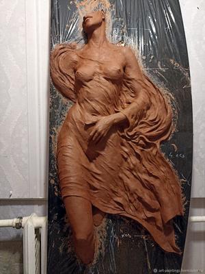 Скульптура девушки в полный рост купить в интернет-магазине Ярмарка  Мастеров по цене 27000 ₽ – T8RE8RU | Скульптуры, Москва - доставка по России