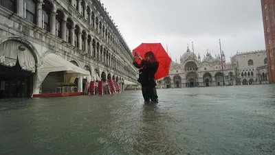 В Венеции из-за уровня воды объявили состояние повышенной опасности -  Korrespondent.net