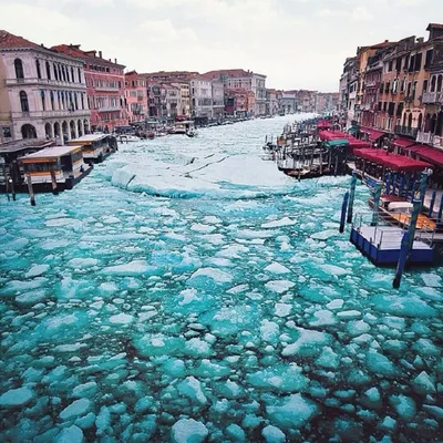 Зима в Италии: удивительные фотографии замерзшей Венеции 27.01.2016 | ВЕСТИ