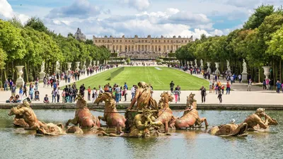 Дворец Версаль, Париж, Франция Стоковое Фото - изображение насчитывающей  европейско, отражение: 128316362