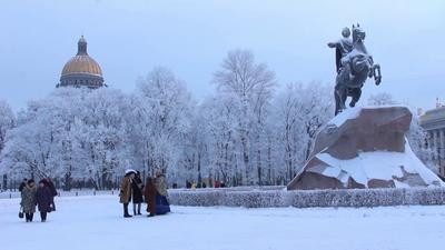 Картина Городской пейзаж \"Зимний Санкт-Петербург\" 60x90 CV201119 купить в  Москве