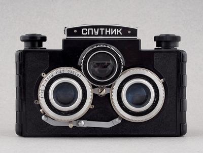 Пленочный складной среднеформатный фотоаппарат Москва-5 с объективом  Индустар-24 105mm/3,5