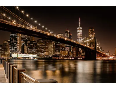 Фотообои Бруклинский мост в цвете», (арт. 8679) - купить в  интернет-магазине Chameleon