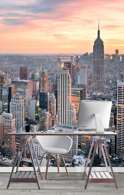 3D Фотообои «Нью-Йорк: небоскребы» купить, отзывы, фото, доставка -  Совместные покупки в Якутске