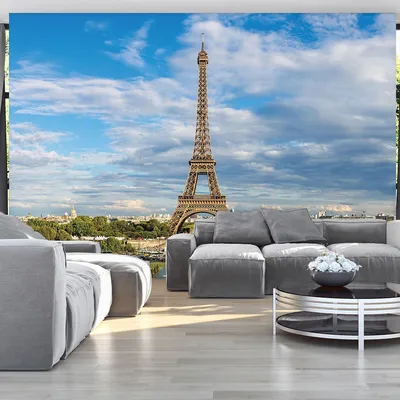 Флизелиновые 3Д фотообои улицы Парижа 254x184 см (11422V4)+клей купить по  цене 1200,00 грн