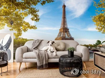 3D Фотообои «Лето в Париже» - купить в Москве, цена в Интернет-магазине Обои  3D