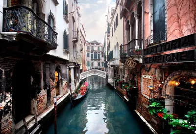 Фотообои Венеция вечером купить на стену • Эко Обои