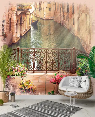 Фотообои фрески \"Венеция с эффектом потертого камня\" - Арт. 001000858 |  Купить в интернет-магазине Фото в дом