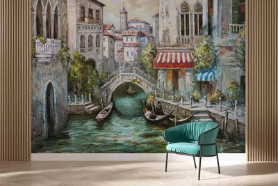 Фотообои на заказ по индивидуальному размеру Citydecor Венеция фреска  купить в Минске - бесшовные фрески и фотопанно на заказ