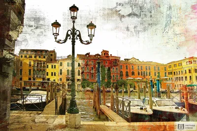Фотообои, фреска Балкон Венеции, арт. 6440 в Санкт-Петербурге | Лепнина и  товары для декора