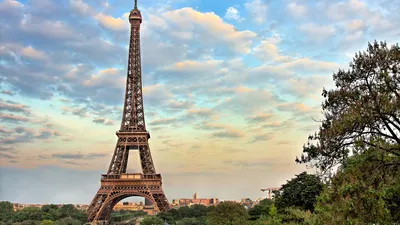 Эйфелева башня с листьями осени в Париж, Франции Стоковое Изображение -  изображение насчитывающей отражение, туризм: 80082437