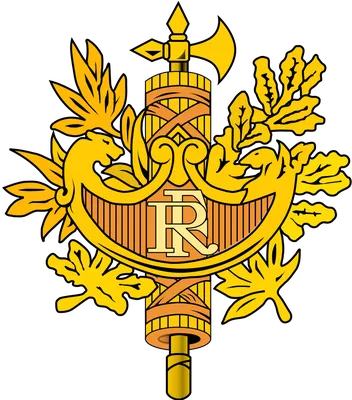 Флаг.ру: Вышитый герб Франции | 35x45
