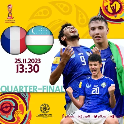 Франция (до 17 лет) — Узбекистан (до 17 лет): прогноз и ставка на матч  чемпионата мира до 17 лет — 25 ноября 2023