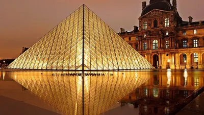 Франция Париж лувр фото