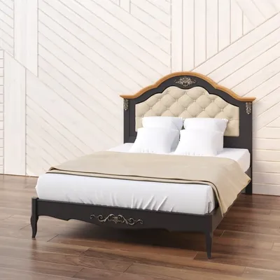 Французская кровать из натурального дуба с резьбой ➤ Купить в  интернет-магазине мебели Амалтея, СПб