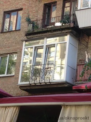 Французский балкон Киев под ключ,цена недорого,балкон-француз Хрущевка