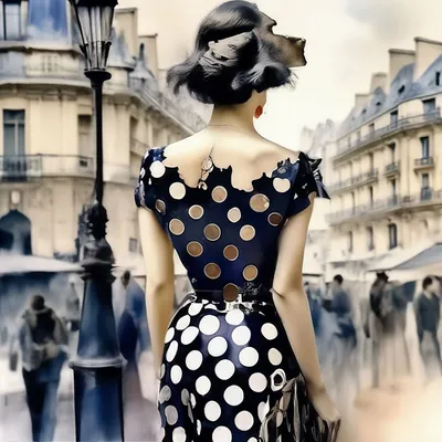 Красивая женщина, французская мода ,…» — создано в Шедевруме