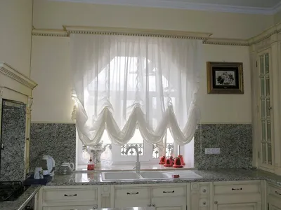 Шторы на кухню под заказ в Минске, заказать пошив кухонных штор