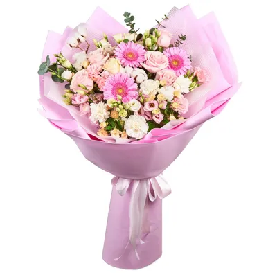 Букет «Французский поцелуй» из гортензий, орхидей, кустовых роз, и лаванды  - интернет-магазин «Funburg.ru»