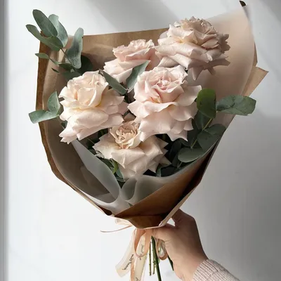 Ароматный букет из французской розы → купить цветы с доставкой